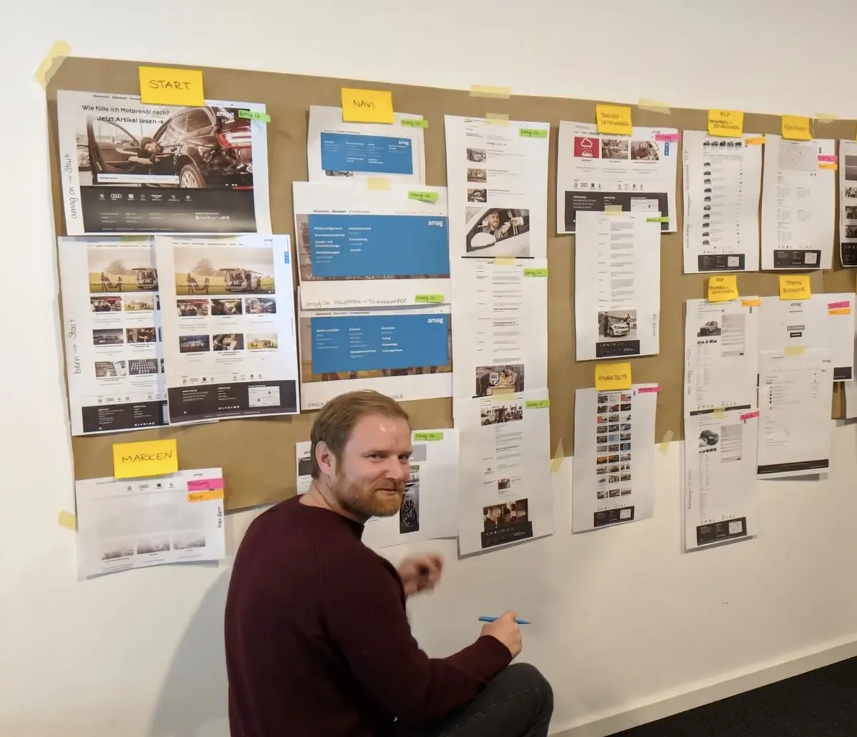 Flows an der Wand, Konzeption im Team